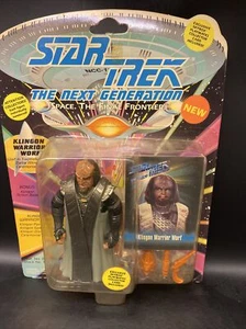 Star Trek The Next Generation Klingon Warrior Worf 1993 Playmates Alien Figur  - Bild 1 von 6
