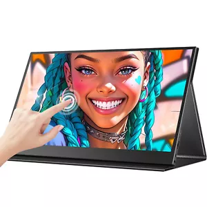 UPERFECT 15.6" Portable Monitor Touchscren 1080P Laptop Screen Computer Monitor - Picture 1 of 10