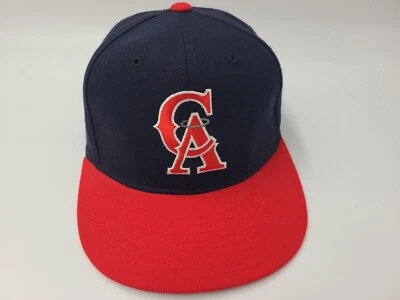 Vintage California Angels New Era 59Fifty Pro Model Fitted 7 1/8 Hat Cap Wool - Image 1 of 4