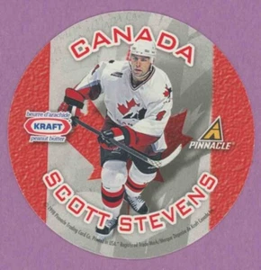 1997 97-98 PINNACLE KRAFT DISC TEAM CANADA SCOTT STEVENS ROB ZAMUNER NNO - Picture 1 of 2