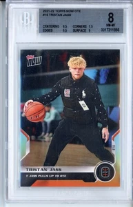 Tristan Jass error card 2021-22 Topps Now OTE Overtime Elite #15 BGS 8 - Picture 1 of 2