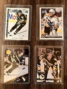 Lotto 4 carte pinguini Jaromir Jagr da collezione - Foto 1 di 2