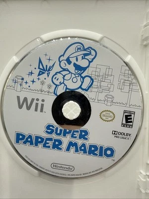 Super Paper Mario (Nintendo Wii, 2007) - Disc Only In Wii Case - Tested/Works - Image 1 of 2