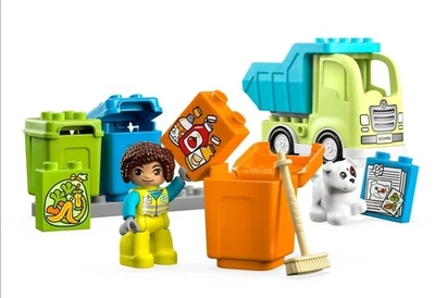 LEGO 10987 Duplo Town Camión de Reciclaje con Juego de Botes de Basura - Retirado - Juego Completo Foto 1 de 4