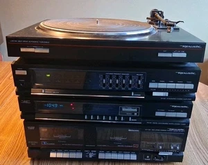 Sistema estéreo realista de colección sintetizador, amplificador, casete, reproductor de discos  - Imagen 1 de 23