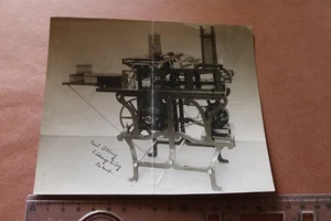 Great old photo - first label machine? Karl Otting in Ludwigsburg - Picture 1 of 4