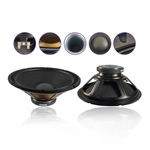 Par de subwoofers de repuesto crudos de 18 pulgadas para controlador de altavoz PA de rango completo - Imagen 1 de 18
