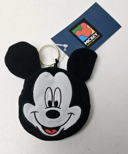 Mickey Unlimited Mickey Mouse Head Beanbag Coin Keychain NWT - Picture 1 of 4