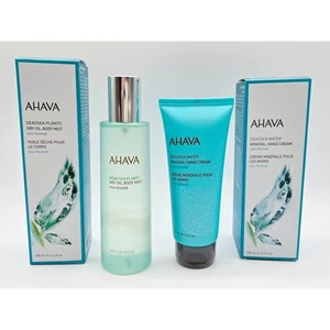 AHAVA Dead Sea Dry Oil Body Mist~ 3.4oz + Dead Sea Mineral Hand Cream~3.4 oz - Picture 1 of 10