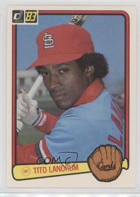 1983 Donruss Tito Landrum #498 - Image 1 of 2