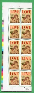 Scott #2948 - Love Cherub - Plate Block Of 10 Stamps - MNH Left - Picture 1 of 1