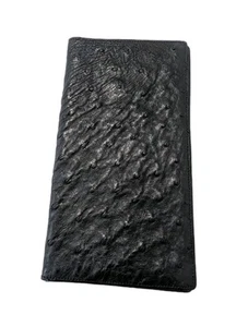 Vintage Original Royal Ostrich Skin Long Slim Wallet Made In Japan unbenutzt - Bild 1 von 7