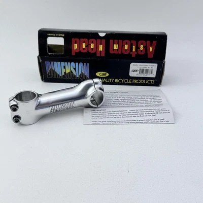 Dimension Threadless Stem 11/8 105/84mm Silver Forged Alloy QBP SM4541 DMN A47 - Image 1 of 4