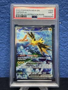 2023 POKEMON MEW EN-151 SPECIAL ILLUSTRATION RARE #202 ZAPDOS EX PSA 9 - Picture 1 of 2