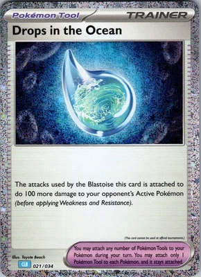 Drops in the Ocean Trading Card Game Classic 021/034 Near Mint - Image 1 of 2