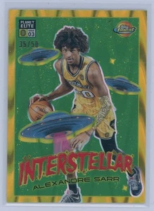 2022-23 Topps Finest OTE ALEXANDRE SARR PE3-6 Planet Elite Gold Wave /50 Wizards - Picture 1 of 2