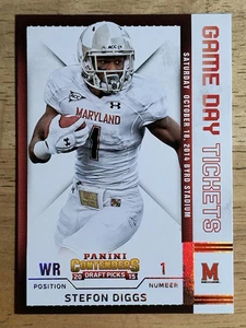 2015 Panini Contenders Draft Picks Game Day Tickets #43 Stefon Diggs - Picture 1 of 2