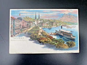 Litho-Postkarte - Luzern - Schweizerhofquai - um 1900 - Picture 1 of 2