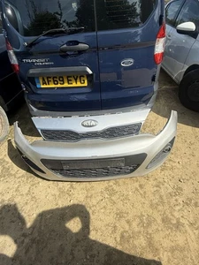 FRONT BUMPER KIA RIO MK3 2013 HATCHBACK SILVER - Picture 1 of 11