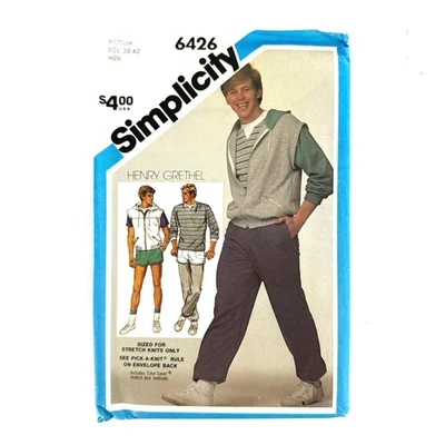 Simplicity Sewing Pattern 6426 Men’s 38-40 Medium Pants Shorts Jacket Vest UNCUT - Image 1 of 3