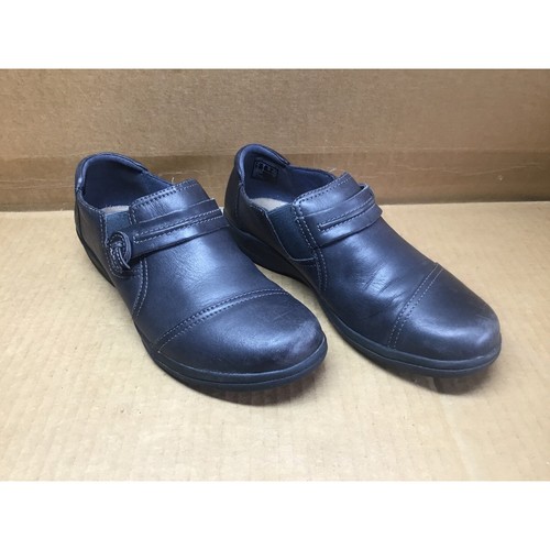 Mocassini Clarks Cheyn Madi in pelle marrone scuro da donna taglia 8 M comodi slip on