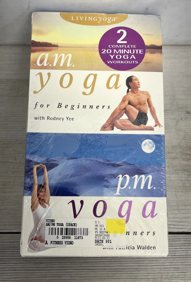AM/PM Yoga for Beginners (VHS Tape) Box Set, New Factory Sealed - Image 1 of 4