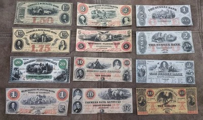Reprint on paper with W/M United States Obsolete Currency 1850-1862  FREE SHIPP. - Image 1 of 4