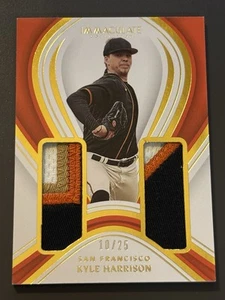 2023 Immaculate Prime Rookies /25 Kyle Harrison Giants 4-Color Patch #PPMR-KH - Picture 1 of 2
