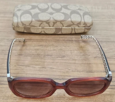 Очки солнцезащитные женские Coach 1381 Jackie S420 бордовые отличные с чехлом - Изображение 1 из 4