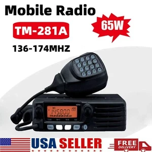 TM-281A 136-174MHZ HF Nadajnik-odbiornik Radio mobilne Radio samochodowe Stacja 65W 10-50KM US - Zdjęcie 1 z 13
