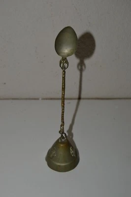 Antigua vela hecha a mano apagadora/cuchara querubín desnudo león momia flor de lis RARA Foto 1 de 4