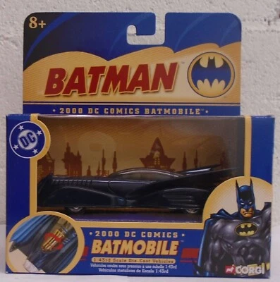 Corgi 2000 Batmobile Batman Version 1 BMBV1 DC 1:43 Scale Diecast Dark Blue - Image 1 of 2