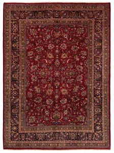 Mashhad Handgeknüpfter Perserteppich 334x247 cm-Fine,Orient,Carpet,Rug,Rot - Picture 1 of 13