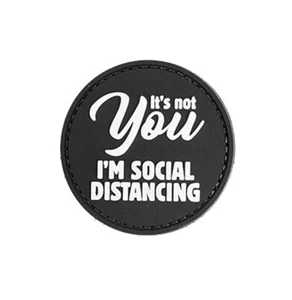 G-Force It's Not You I'm Social Distancing Circle Patch - Black - Picture 1 of 1
