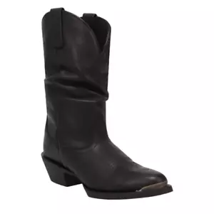 Bota de Vaquero 20021 Laredo Para Mujer Lazy River Punta R Cuero - Negra NUEVA - Imagen 1 de 13