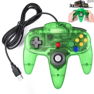 Joystick classico retrò N64 controller USB cablato gamepad per PC/MAC Linux Pi 3 - Foto 1 di 11