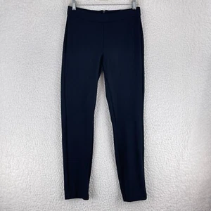 J. Crew Black Ponte Knit Pixie Skinny Leg Pants Womens Stretch Mid-Rise Size S - Picture 1 of 16