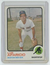 1973 Topps Luis Aparicio . Boston Red Sox #165