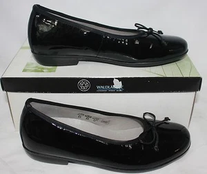 Waldlaufer Women's Hestia ballet flat shoes Black Patent Leather New With Box - Picture 1 of 1
