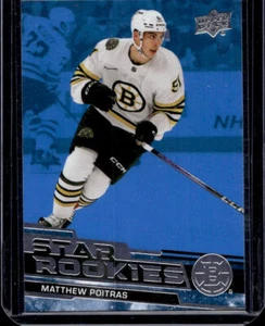 2023-24 Upper Deck NHL Star Rookies Box Set Matthew Poitras #12 Azul - Imagen 1 de 2