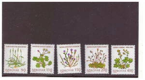 FAROE ISLANDS SC.48-52 1980 SEA PLANTAIN FLOWERS MNH COMP. SET W2PG1 - Picture 1 of 1