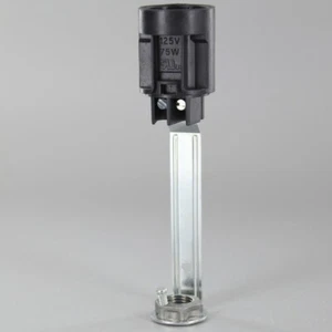 100MM TALL - E12 THERMOPLASTIC CANDLE LAMP HOLDER 1/8IPS THREADED HICKEY 3410G - Picture 1 of 3