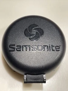 Samsonite Vintage Folding Compact Travel Alarm Clock 3" Diameter/ AAA Battery - Picture 1 of 10
