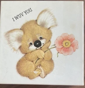 Vintage 1977 Springbok 70+ pcs Mini Jigsaw Puzzle - I WUV YOU - Picture 1 of 2