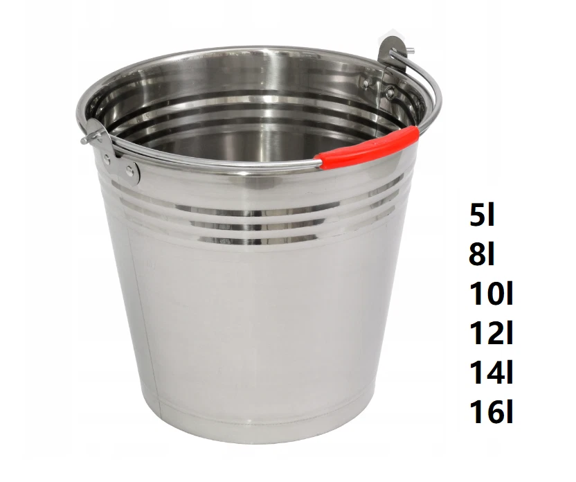 Edelstahleimer Metalleimer Lebensmitteleimer Kücheneimer Eimer Milcheimer - Bild 1 von 4
