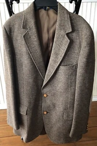 Vtg Pendleton Tweed Wool Sport Coat Blazer Jacket Mens 42L Patch Elbows VGC - Picture 1 of 8