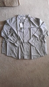 Mens Light Gray with colored dots Button Down LS Shirt - Picture 1 of 6