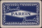 Playing Cards 1 Single Card Old Vintage * Parein Biscuits * Food Advertising A