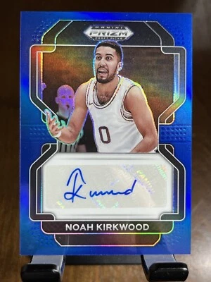 2022 Prizm Draft Picks Noah Kirkwood Blue Auto /149 #DP-NKI Harvard - Image 1 of 2