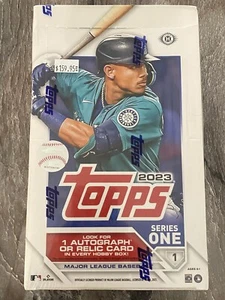 2023 TOPPS Series 1 baseball sealed original 24 pack HOBBY box 1 auto or relic - Picture 1 of 3